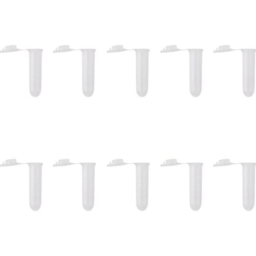 2ml Microcentrifuge Tubes Graduated, Clear, Plastic, 10 Pcs/Pack