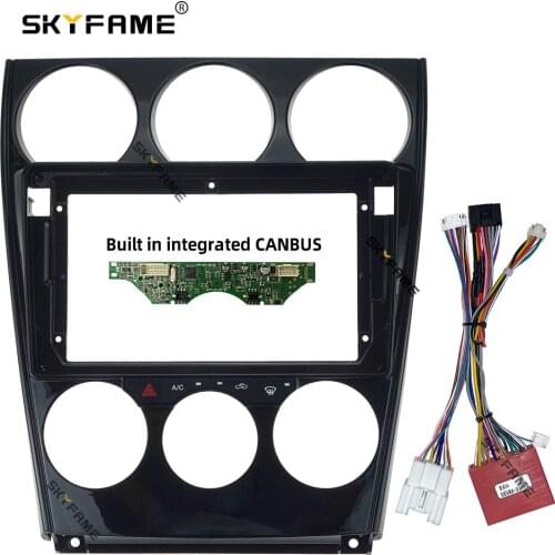 SKYFAME Car Frame Cable Canbus For MAZDA 6 MAZDA6 2004-2012 Screen Dask Kit Fascia Frame