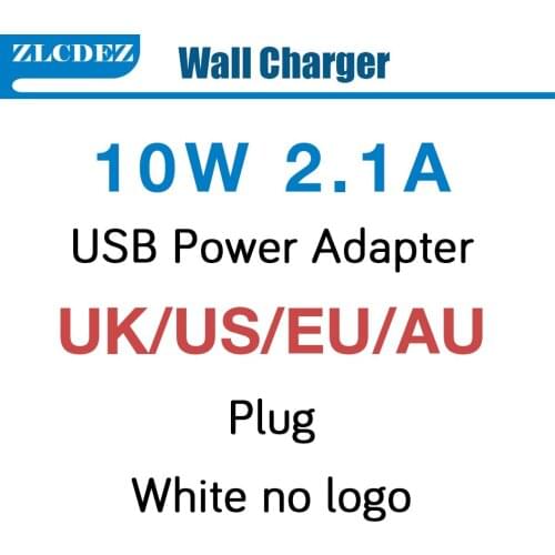 100pcs/lot* 2.1A 10W EU UK US AU plug AC Wall Charger usb Power Adapter For iPhone, for ipad, for samsung universal phone