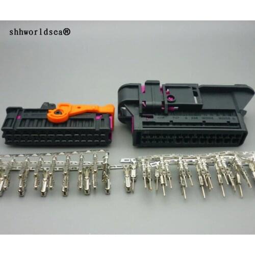 Shhworldsea 28 pin female male Security Guard against theft defensive alarm Anti Theft connector 1K0937702C wire or without wire