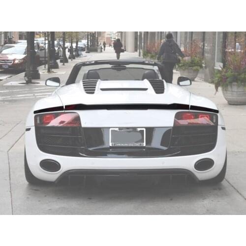 SPOILER r8 spyder Carbon Spoiler for audi R8 Convertible spyder v8 v10 not fit for R8 coupe Wing Lip Sticker 2008