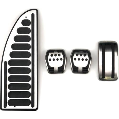Car-styling Stainless steel Car Pedal Pads Cover MT AT case for Ford Focus 2 mk2 focus 3 mk3