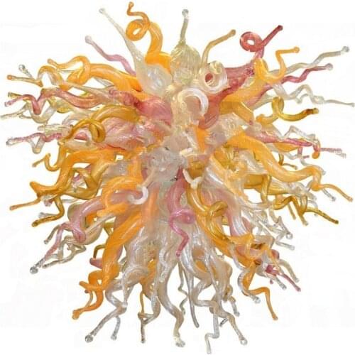 Hand Blown Glass AC 110/120/220/240V LED Crystal Chandeliers Lighting Fixtures for Restaurant