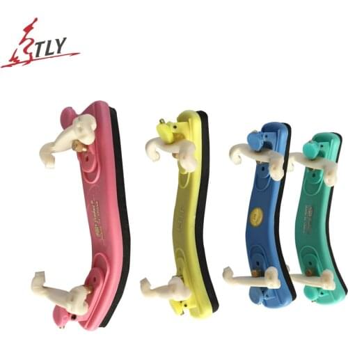 TONGLING High Grade Colourful Violin Shoulder Rest Professional Violin Accessories Adjustable Violin Fiddle Plastic Shoulder Pad