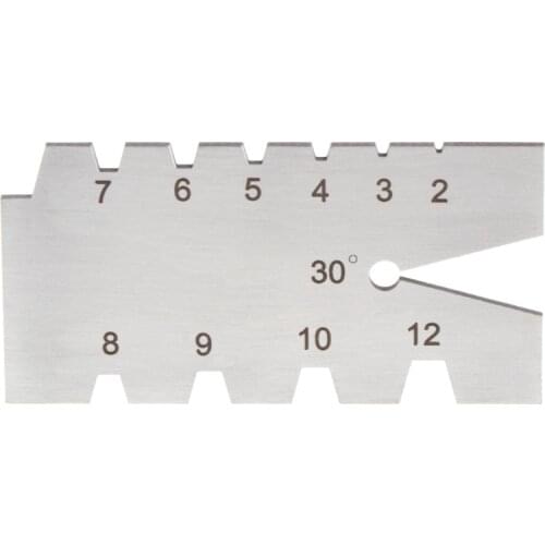 TR30 Degree Screw Thread Gauge Gage Tool Grinding Stainless Steel Welding Feeler #0615