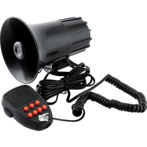 Universal Car Warning Alarm 150DB 12V 7 Sound Loud Police Fire Siren Horn PA Speaker Kit