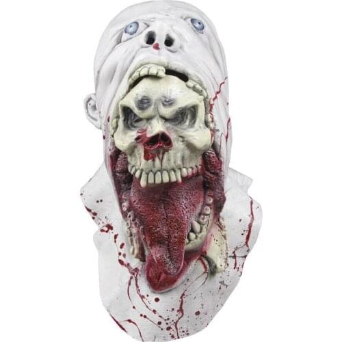 WAYLIKE Halloween Blurp Charlie Mask Gruesome Parasite Mask Scary Bloody Ghoulish Latex Mask for Halloween