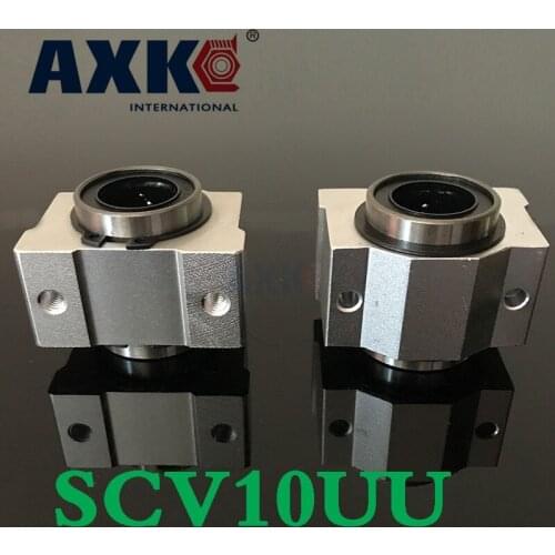 2pcs/lot Scv10uu Sc10vuu Scv10 Linear Bearing Block Diy Linear Slide Bearing Units Cnc Router Brand New