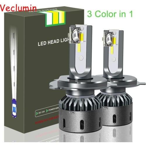 3 Color F25C H4 LED H7 H11 H1 9005 9006 9012 Car Headlight Bulbs 12V LED Headlamps Fog Lamps 3000k 4300k 6000K 10000LM