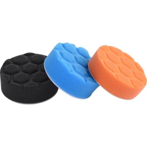 3Pcs/set 3/4/5/6/7 Inch Car Polishing Wash Brush Buffer Pad Kit Buffing Sponge Polishing Pad Kit Set For Car Polisher Buffer Hot