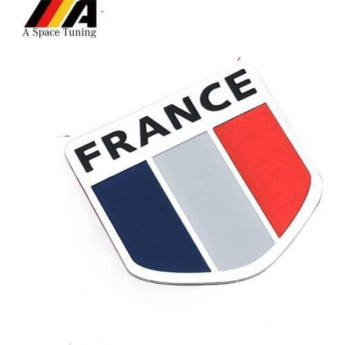 Car Styling 3D France Flag Map Emblem Badge Sticker Decal Accessorie For Peugeot Citroen Renault DS Bugatti Amilcar Heuliez Ford