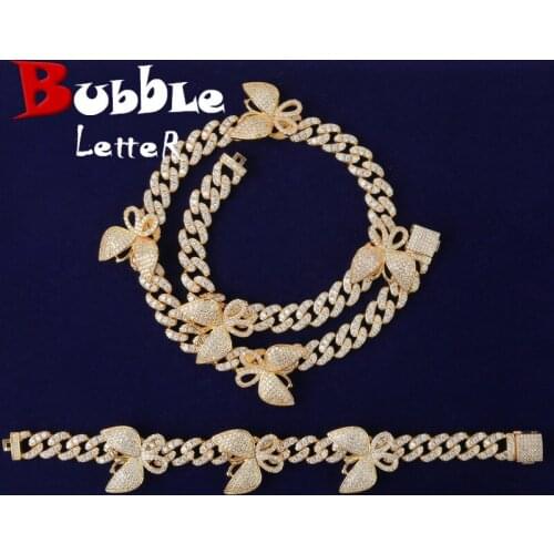 Bubble letter Jewelry Sets