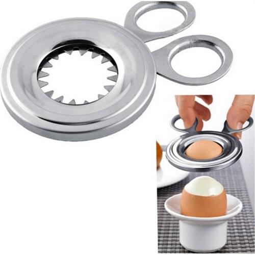 Stainless Steel Practical Household Egg Cutter Convenient Practical Egg Topper Kitchen Gadget Home Kitchen Tool For Boiled Egg