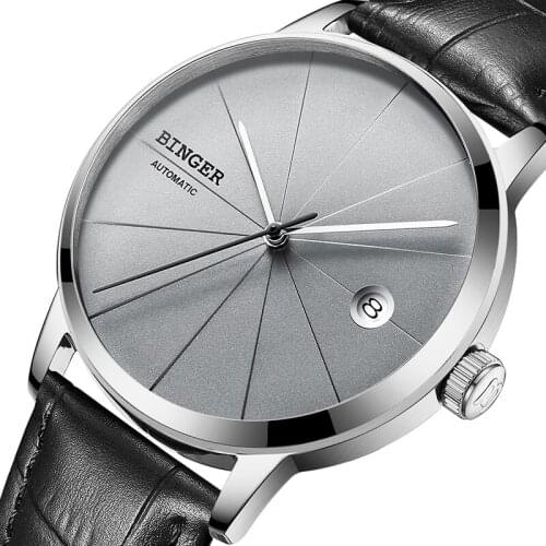 BINGER Mens Watches Luxury Brand Male Clock automatic mechanical Men Watch Japan NH35A Movement reloj hombre B-5079-9