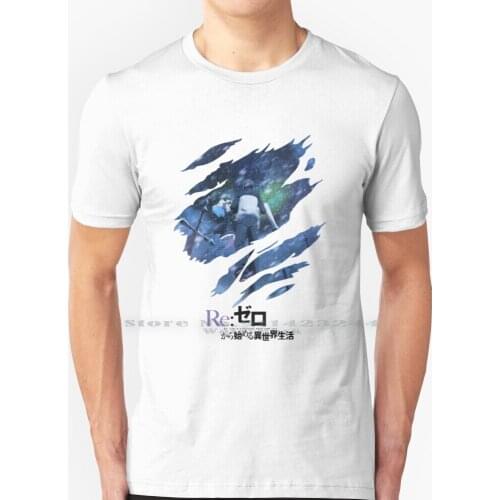 Re : Zero Scratches T Shirt 100% Pure Cotton Re Zero Rem Scratches Manga Anime Creative Trending Vintage Cool Gift Euro Us Size