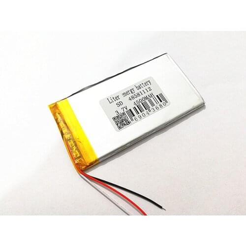 3 line 3.7V,4500mAH,4858112 PLIB ( polymer lithium ion battery ) Li-ion battery for tablet pc,GPS,mp3,mp4,cell phone,speaker