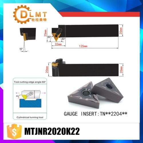 MTJNR2020K22 93 Degree External Turning Tool Holder For TNMG220404 TNMG220408 Used on CNC Lathe Machine