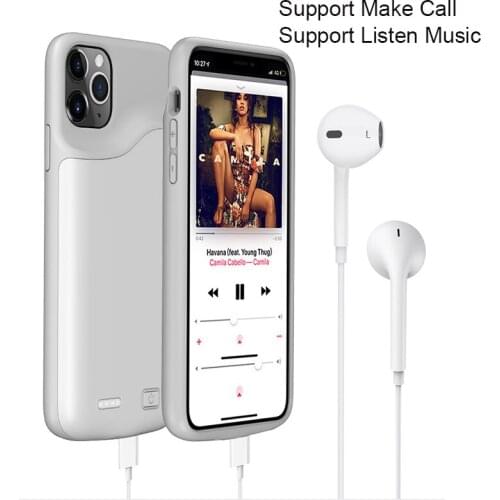 Soft Shockproof Phone Battery Charger Case for iPhone 11 Pro Max External Battery Charger case for iPhone 11