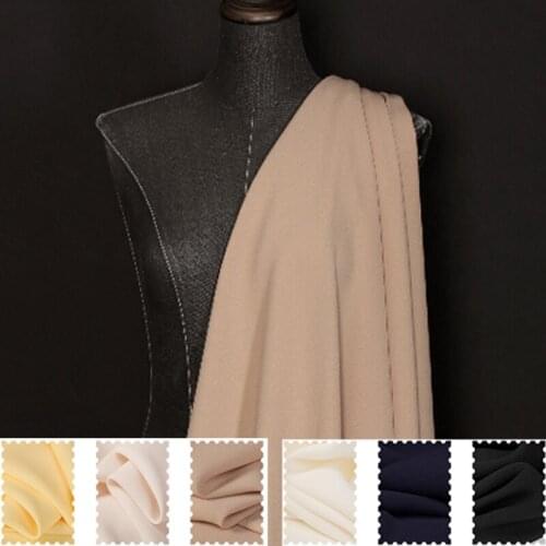 150CM Wide 280G/M Weight Solid Color Triacetate Polyester Fabric for Autumn Spring Dress Coat Jacket E1413
