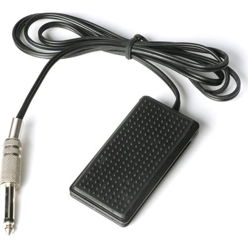 Tattoo Supplies Foot Switch Machine Mini Sensitive Black Square Pedal Power Supply 1.4m Clip Cord 1pc Metal Tattoo Accessories