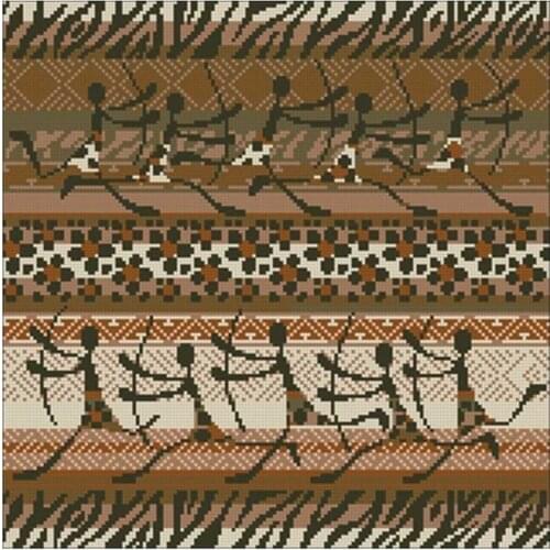 Working african patterns Counted Cross Stitch 11CT 14CT 18CT DIY Chinese Cross Stitch Kits Embroidery Needlework Sets
