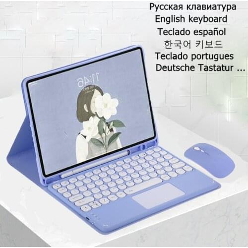 Wireless Keyboard Cover Funda for Samsung Galaxy Tab S6 Lite 10.4 Keyboard Case for Tab A7 Slim Keyboard Spain Russian Funda