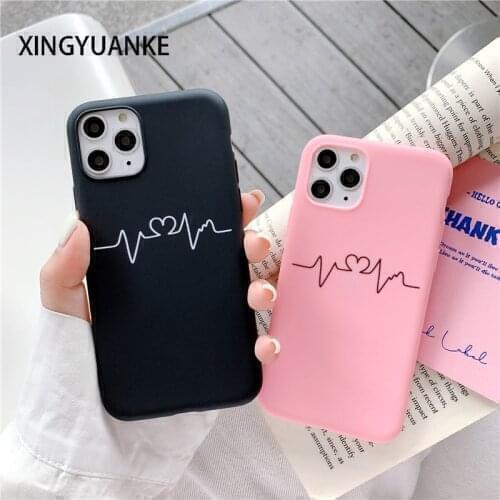 Cute Love Heart Back Cover For Samsung Galaxy A10 A20 A30 A40 A20E A32 A52 A72 A12 A42 A41 A11 A02S M21S M31S M51 Silicone Case