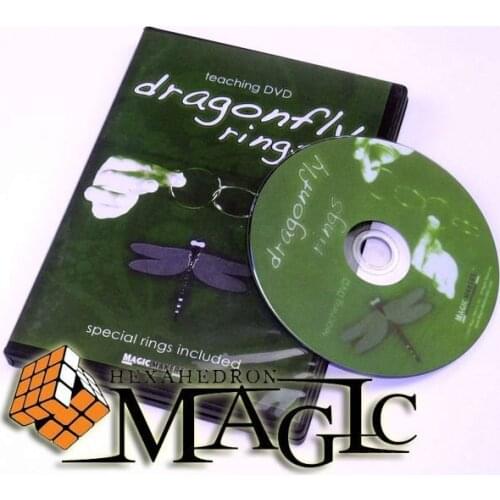 Dragonfly Rings Mini Linking Ring /close-up CARD magic trick / wholesale
