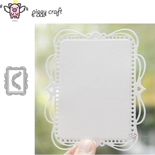 Piggy Craft metal cutting dies cut die mold Wavy lace strip frame Scrapbook paper craft knife mould blade punch stencils dies