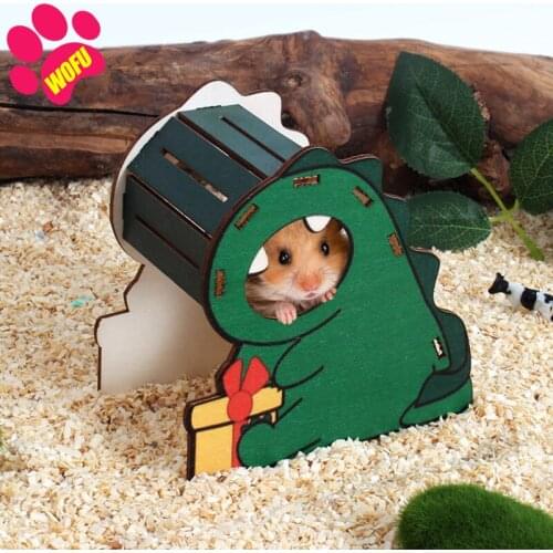 WOFUWOFU Hideout Hamster House ，Hamster Machine with Funny Climbing Ladder Slide Wooden Play Toys，Skinny Pig