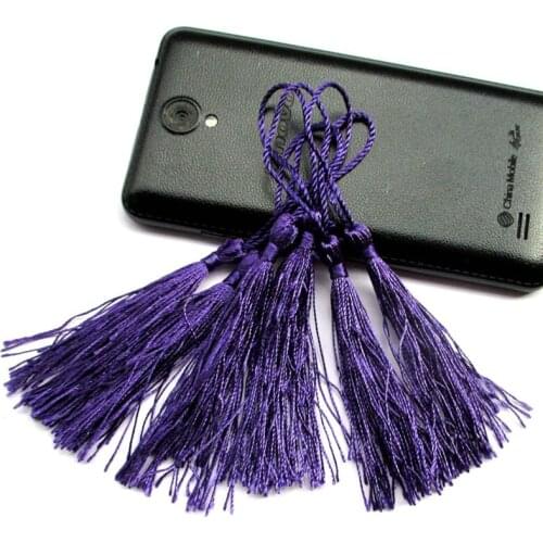 100pcs/ lot Deep purple chinese knot calendar curtain tassel fringe purl macrame pendant Jewelry Accessories about 12.5cm 202