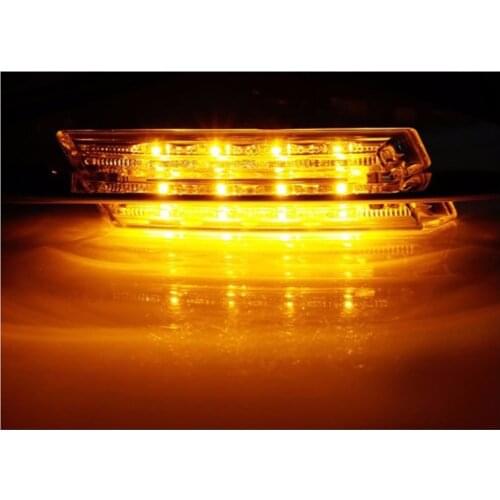 2pcs LED Fender Side Turn Signals For BMW E60 E61 E81 E82 E87 E88 E90 E91 E92 E93 Car LED Marker Lights 12V M Logo styling
