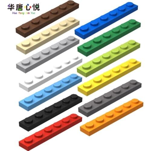 20PCS/Set 3666 MOC 1x6 Normal Board Bricks Assembles Particles Accessories Parts Building Blocks Toys For Children Kids Gifts