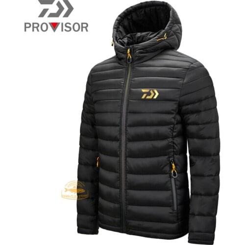 2020 Daiwa Fishing Clothes Mens Outdoor Sports Warm Down Jacket Autumn and Winter Lightweight Riding Windproof Jacket