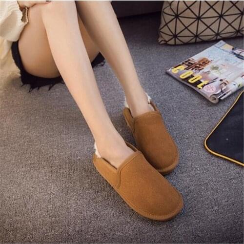 2020 New Arrival Female Flats Walking shoes female Sneakers Body Slim Shoes Women keep warm with fur snow shoes