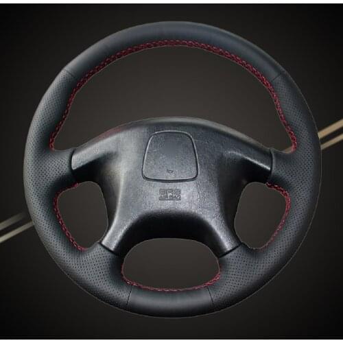 Car Braid On The Steering Wheel Cover for Mitsubishi Pajero Old Mitsubishi Pajero Sport Auto Braiding Cover Interior Car-styling