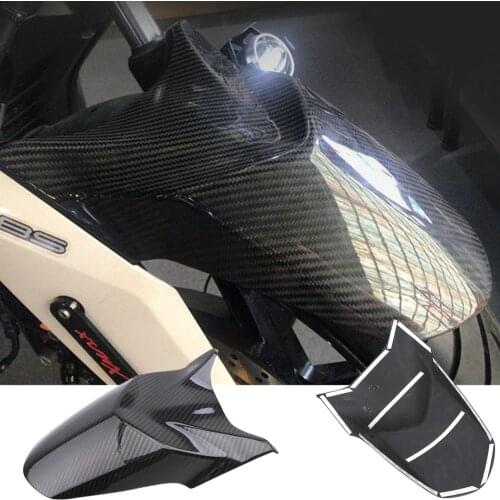 For Yamaha X MAX 300 2018 2017 XMAX300 Motorcycle Bright Carbon Fiber XMAX 300 Front Wheel Fender Mudguard X-MAX 300 Mud Guard
