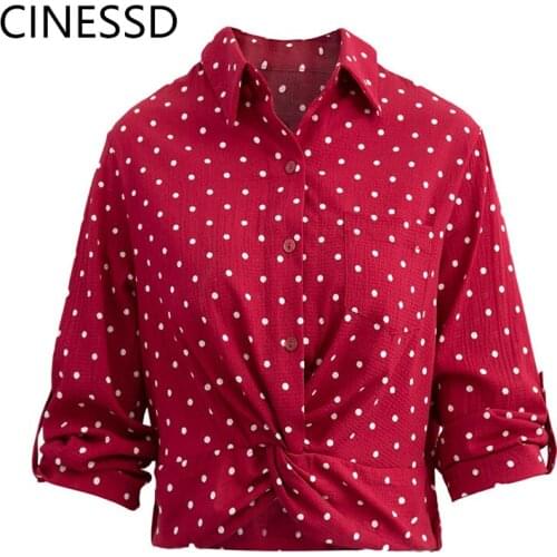 Женские красные рубашки CINESSD China At AliExpress