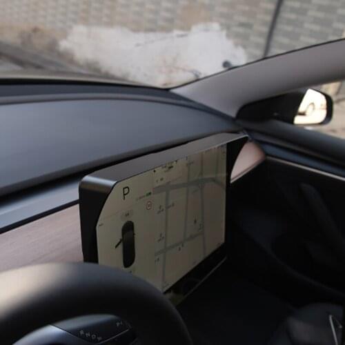 For Tesla Model 3 Y 2021 Vehicle Navigator Sunshade Visor GPS Navigation Sun Hood Anti Reflective Block