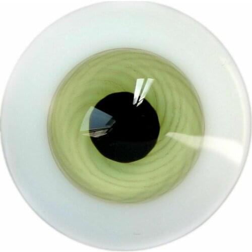 [wamami] 14mm Green Glass Eyes Eyeball BJD Doll Dollfie Reborn Making Crafts