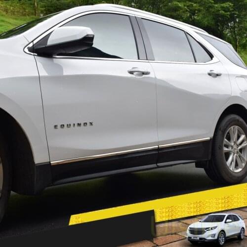 Stainless steel body trim strip anti-scratch anti-collision strip special decoration For Chevrolet Equinox 2017 2018 2019