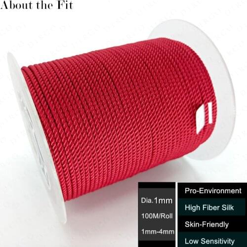 About the Fit 1mm Milan Silk Cord 100M/Roll Beading String Crafts Thread Woven Lace Jewelry Bracelet Necklace Making Strap Ropes