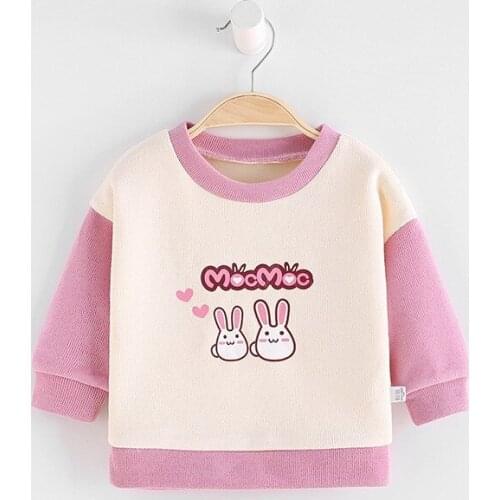 New Baby Boys Girls Sweatshirts Autumn Spring Cotton Hoodies Tops Children Kids Long Sleeve T Shirts Blouse Clothes