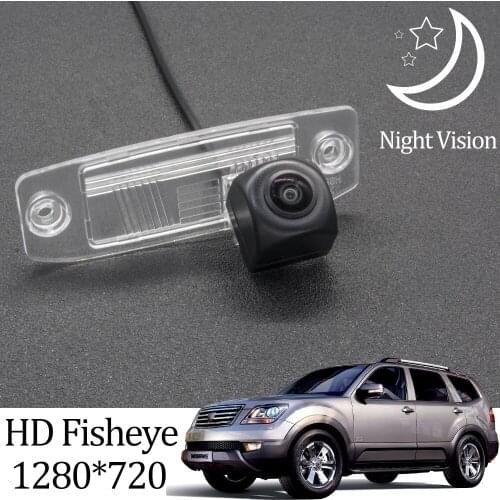Owtosin HD 1280*720 Fisheye Rear View Camera For Kia Mohave/Borrego 2008-2018 Car Vehicle Backup Reverse Parking Accessories