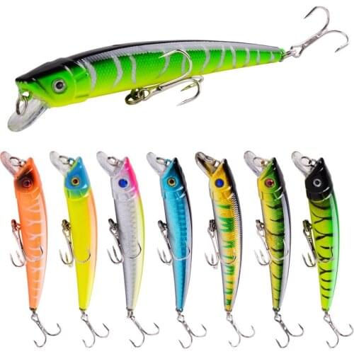 New 2021 Quality 8PCS Minnow Hard Baits Fishing Lures 9.5cm/7.5g Crankbaits Hooks Tackle Wobblers Pesca Carp Fishing Lure