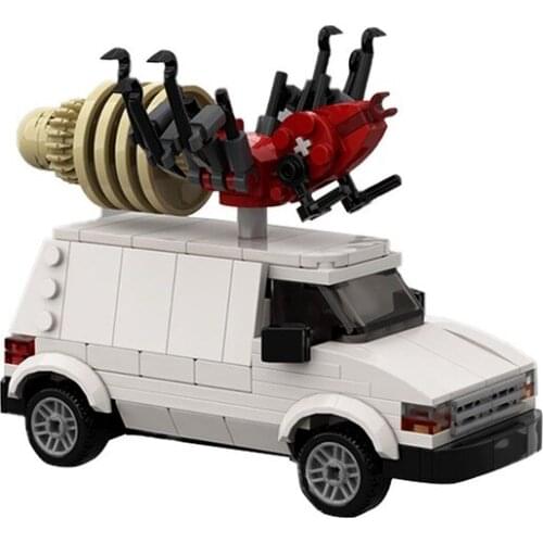 MOC Family Pack Travel Bug Abago Camping Car Deworming Model Building Blocks Racing Camping Car Bricks Childrens Toy Gift