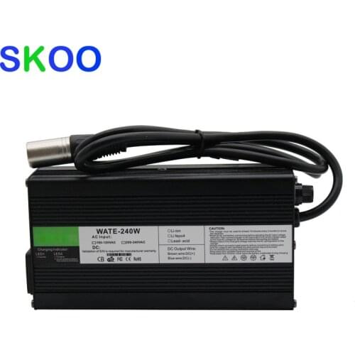 54.6V4A 58.8V4A Lithium Battery Charger Used For 48V 52V Electric Scooter Electric Bicycle Li-ion Battery Charger With Fan