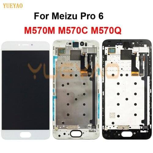 LCD Display For Meizu Pro 6 M570M M570C M570Q LCD Display Screen+ Touch Panel Digitizer Frame