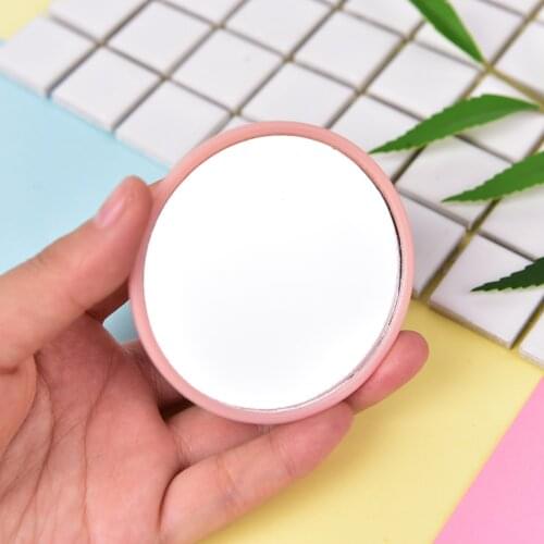 Cute 1pcs Mini Pocket Makeup Mirror Cosmetic Compact Metal Mirrors Color Random Dia 7cm