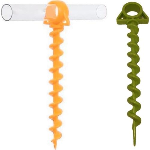 1pc Tent Nail Outdoor Spiral Claw Nails Camping Horn Screw Nails Plastic Drawstring Fixed Car Side Tent Canopy Accessories